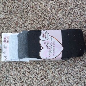 Girls Sweater Tights Sz 4-6